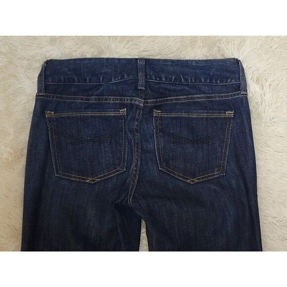 Gap Low-Rise Boot Cut Denim Blue Jeans Womens 27 Regular Dark Wash (27x34) Pant - Picture 7 of 9